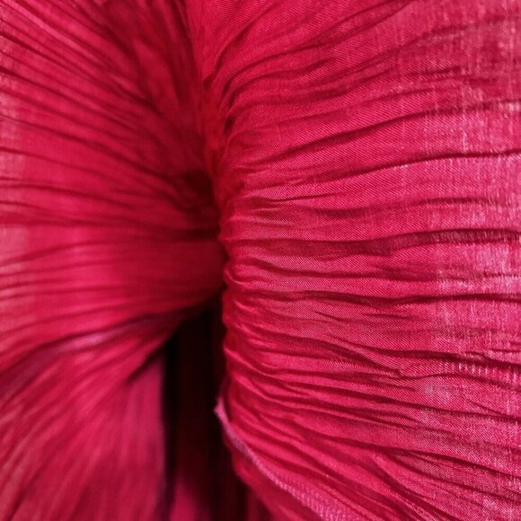 Longhorn By Niver Western Wear Crinkly Silky Long Maxi Skirt Mauve‎ Pink Size M - Picture 7 of 11